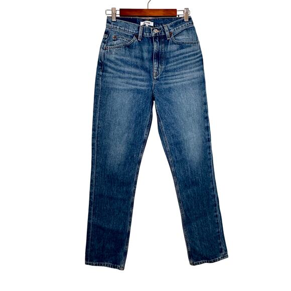 Re/Done Denim - Re/Done Straight Leg Jeans in Blue NWT Size 25